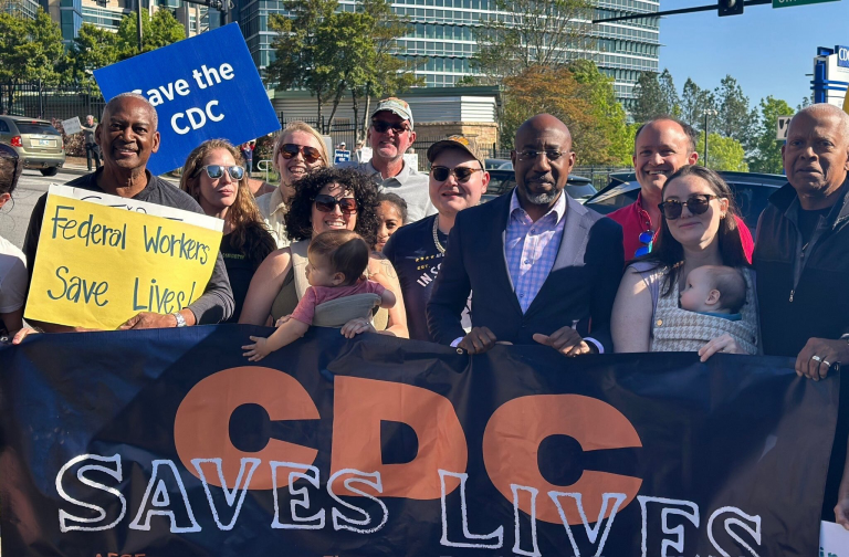 Senator Warnock and CDC workers