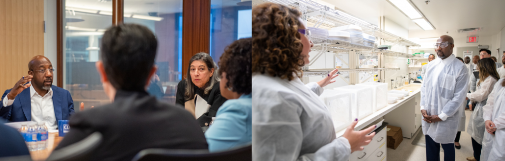 Senator Warnock CDC visits