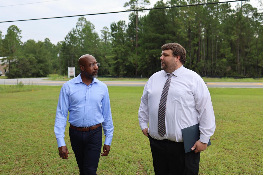 Warnock Visits Future OpenAI Data Center Site, Calls for Statewide Moratorium
