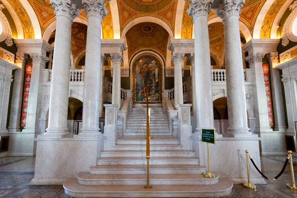 Interior of the Library of Congress, Washington DC