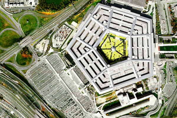 Pentagon Building from Above